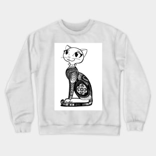 Cat with motifs Crewneck Sweatshirt